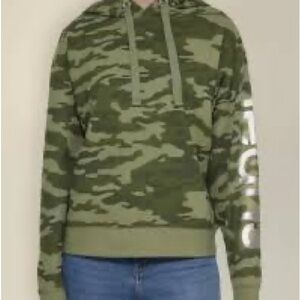 Calvin Klein Jeans Olive Camouflage Hoodie